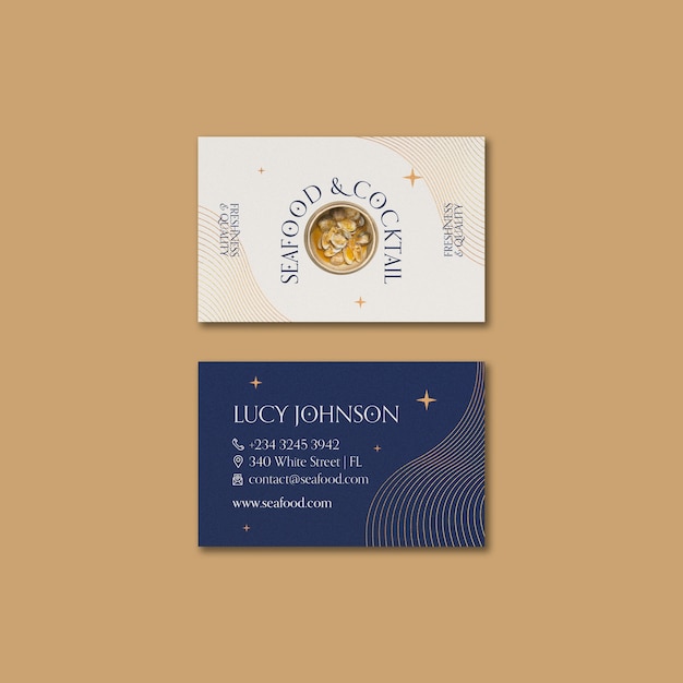 Delicious Food Restaurant Business Card – Free Download