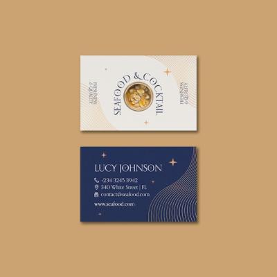 Delicious Food Restaurant Business Card – Free Download