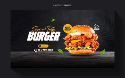 Food Menu and Restaurant Web Banner Template Design – Free Download