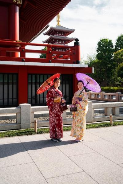 Women with Wagasa Umbrella – Free Stock Photo, Download Free