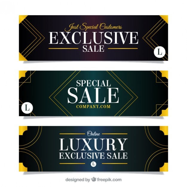 Art Deco Special Sale Banners – Download Free Stock Photo