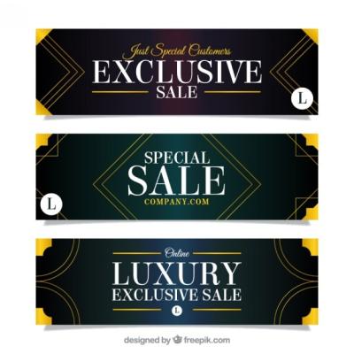 Art Deco Special Sale Banners – Download Free Stock Photo