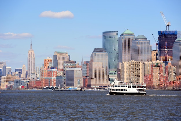 Manhattan Skyscrapers and Boats in New York City – Free Stock Photo for Download