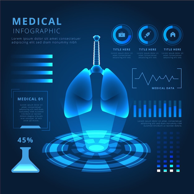 Futuristic Technology Medical Infographic – Free Stock Photo, Download Free