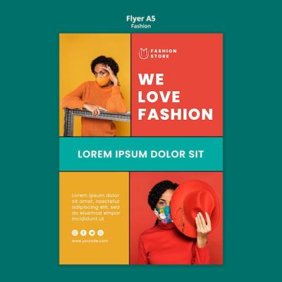 Fashion Trends Flyer A5 Template – Free to Download