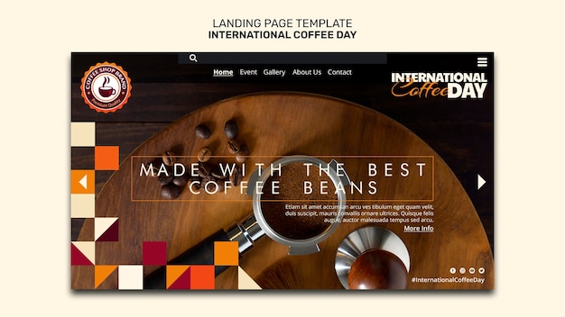 International Coffee Day Template Design – Download Free Stock Photo