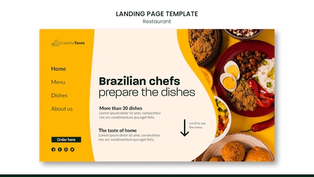 Tasty Brazilian Food PSD Template â Free Download