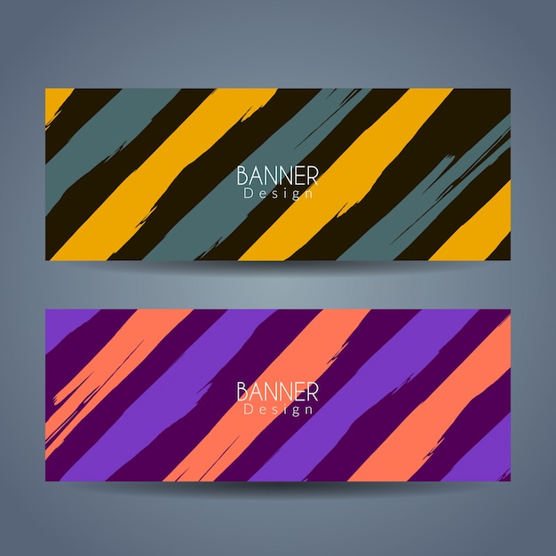 Colorful Abstract Texture Banners – Free Download