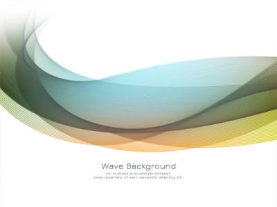 Modern Decorative Colorful Wave Background – Free Download