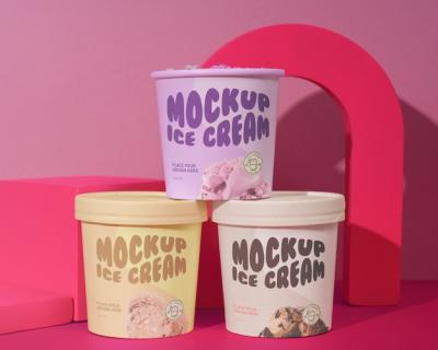 Delicious Ice Cream Brand Mockup – Free to Download