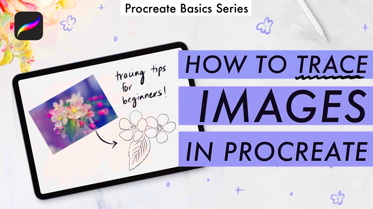 How to trace an image in PROCREATE  things to know  YouTube