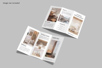 A4 Trifold Brochure Mockup – Free Download