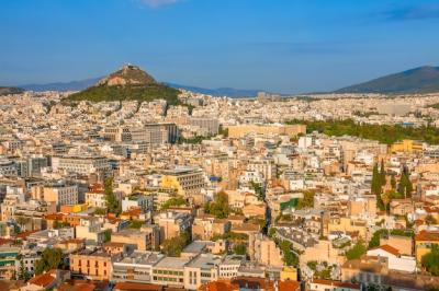 Aerial View of Athens on a Summer Evening – Free Download