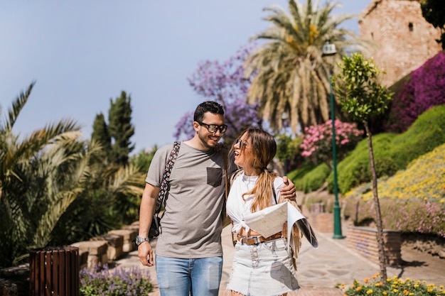 Smiling Young Couple in the Park – Free Stock Photo, Download Free