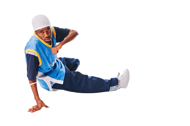 Cool Hip-Hop Moves by Young Man on White Background – Free Stock Photo for Download