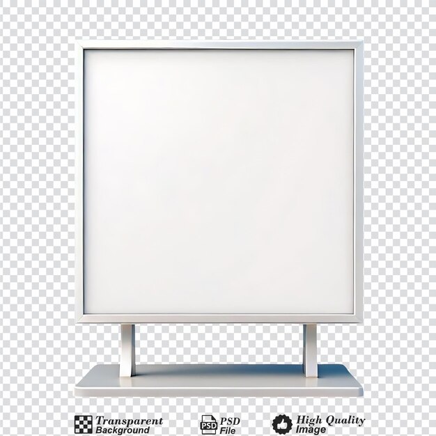 Blank Sidewalk Advertising Stand Isolated on Transparent Background – Free Download