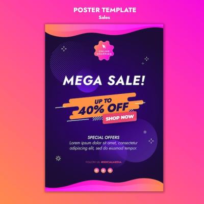 Sales Offers Poster Template for Eye-Catching Promotions – Free Download