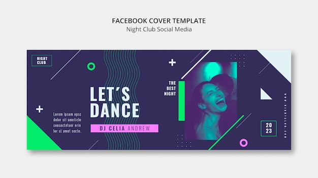 Night Club Facebook Cover Template – Free Download