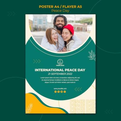 International Peace Day Poster Template – Free Download