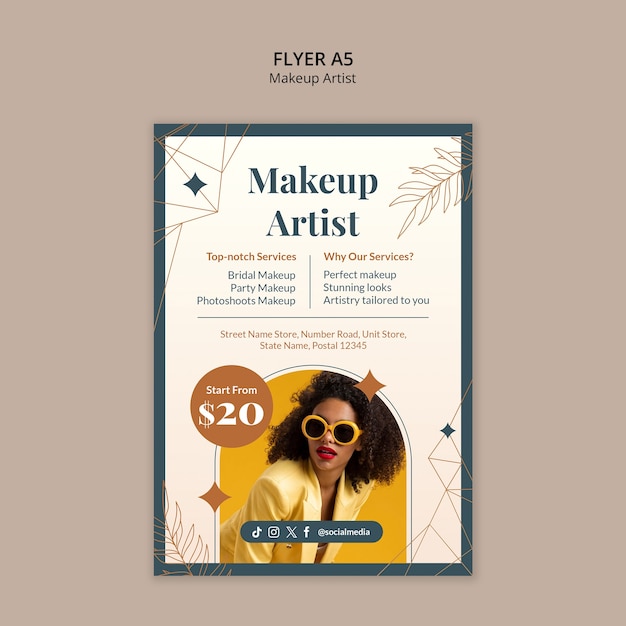 Makeup Template Design for Stunning Visuals – Free Download