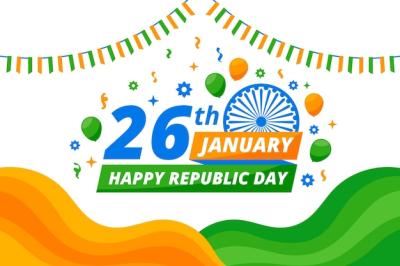 Indian Republic Day Flat Design Background – Free Download