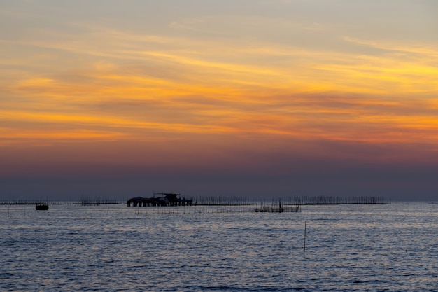 Oyster Farm and Beautiful Sunset Sky – Free Stock Photo, Download Free