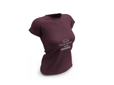 3D Mockup Template of Woman’s T-Shirt – Free Download