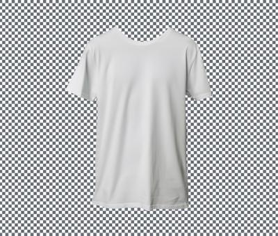 Beautiful White Mockup Shirt on Transparent Background – Free Download