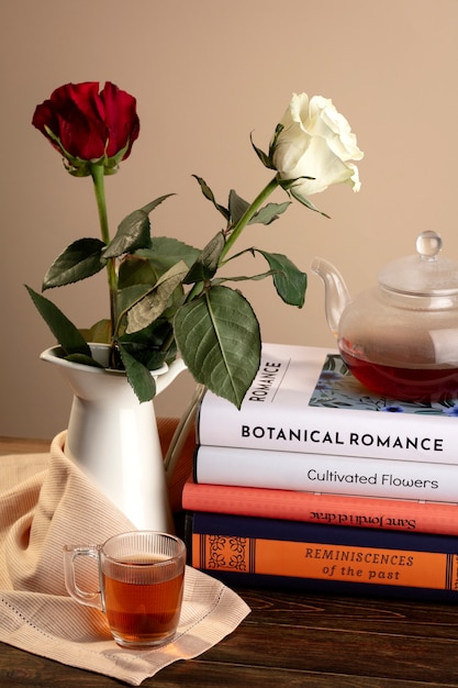 Still Life of Sant Jordi for the Day of Books and Roses – Free Download