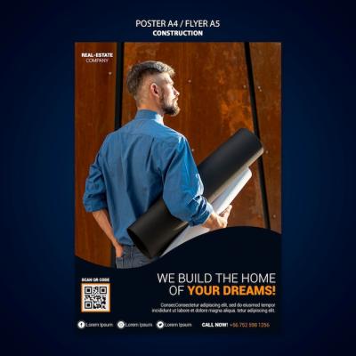 Construction Poster Template – Free Download