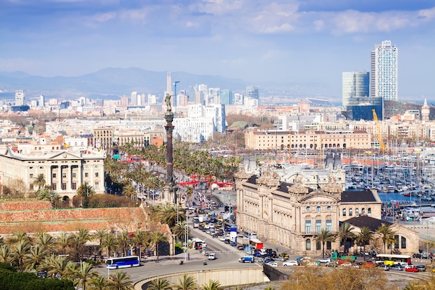 Stunning High-Point View of Barcelona – Free Stock Photo for Download