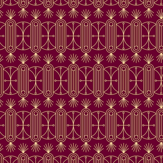 Art Deco Pattern in Flat Design – Free Download