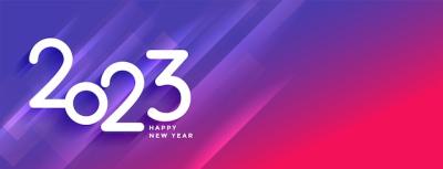 Vibrant Happy New Year 2023 Wallpaper – Free to Download