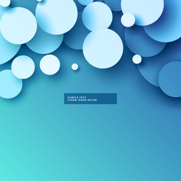 Blue Polygonal Background with Circles – Free Download