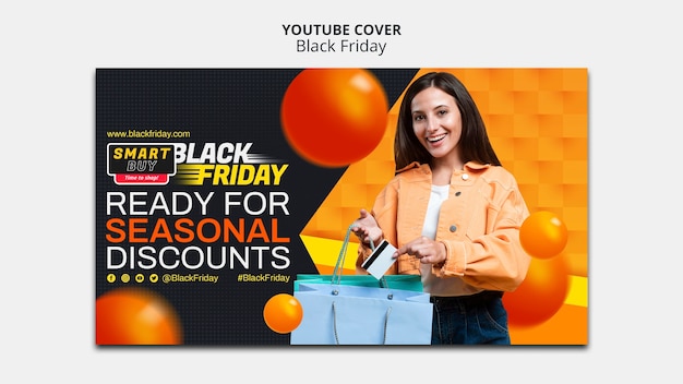 Black Friday Sales YouTube Cover Template – Free to Download