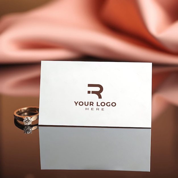 A White Card Featuring Your Logo – Free to Download