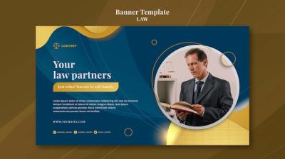 Law Template Banner Design – Free Download