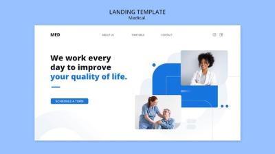 Medical Concept Landing Page – Free Download