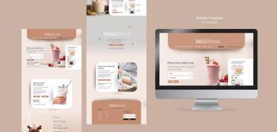 UI UX Website Page Design Template – Free Download