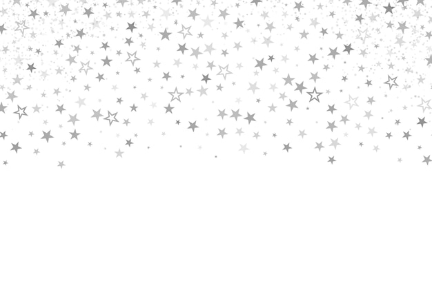 Realistic Silver Stars Background – Free Download