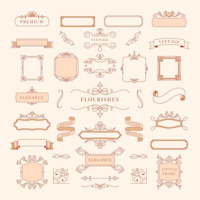 Vintage Ornament Frame Illustration – Free Download