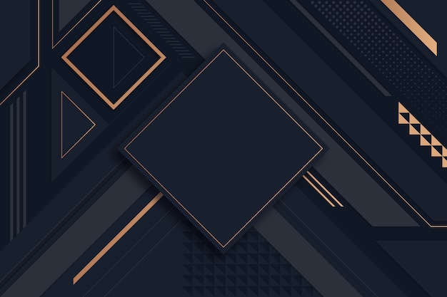 Gradient Geometric Shapes on Dark Background – Free to Download