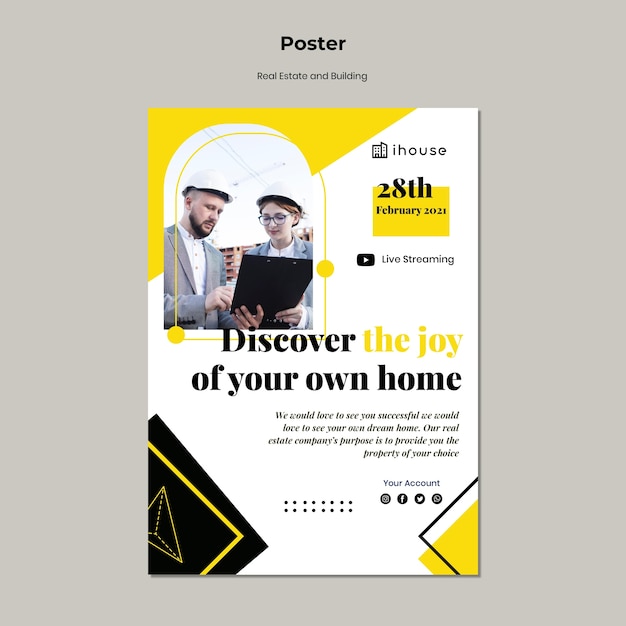 Real Estate Concept Poster Template – Free Download