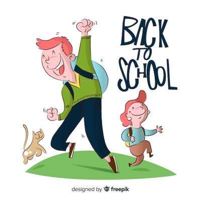 Hand Drawn Children Back to School – Free Stock Photo for Download