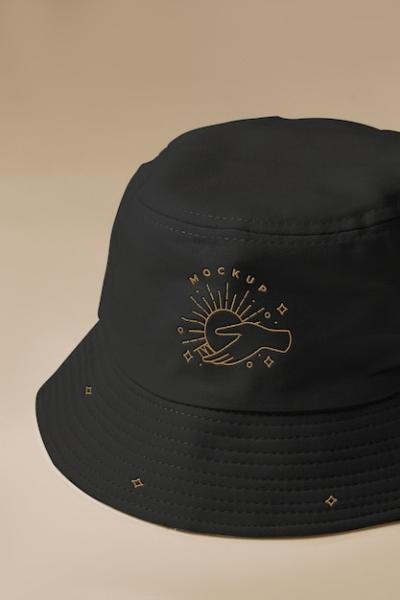 High Angle Embroidered Logo on Hat – Free Download