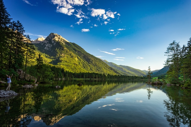 Stunning Mountain Lake Landscape – Free Download