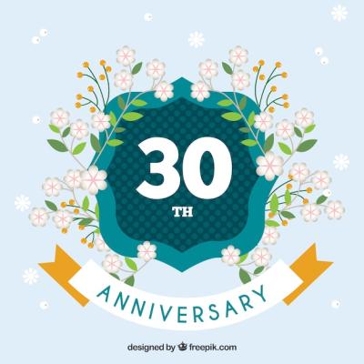 Happy Anniversary Background with Flowers – Free Stock Photo Download