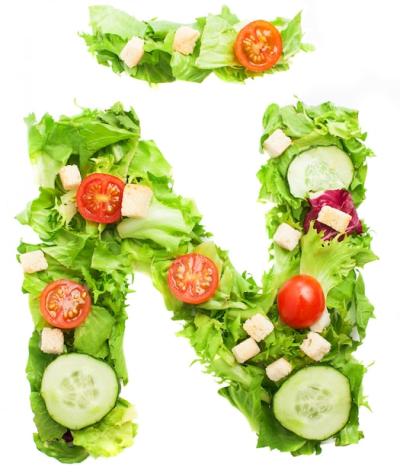 Letter Ã Created from a Mixture of Fresh Vegetables – Free Download