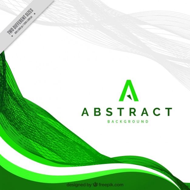 Green Abstract Background Vector Template – Free Download