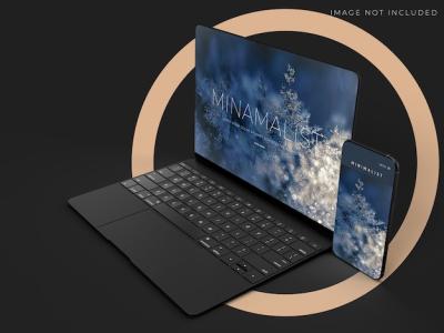 Realistic Laptop and Smartphone Mockup Design – Free Download